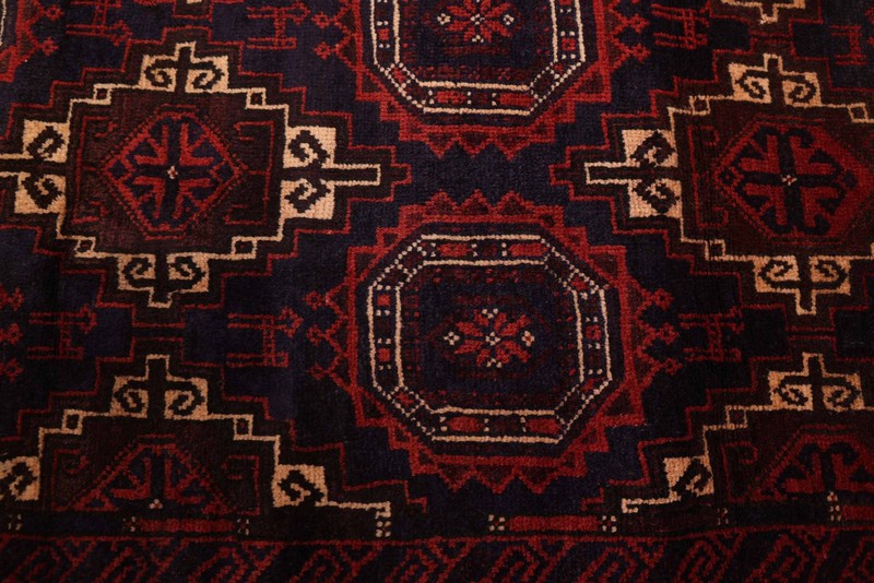 Vintage 4'2" x 6'10" Traditional Hand Knotted Vegetable Dye Wool Area Rug gallery