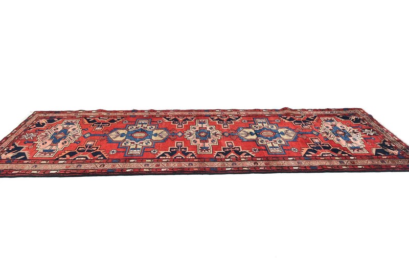 4x10 ft Tribal Geometric Oriental Rug Red Farmhouse Decor Kitchen Hallway Carpet gallery