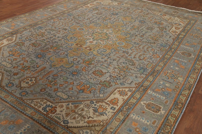 Handmade Over-dyed Distressed Area Rug 8x11 Ft Oriental Medallion Wool Carpet gallery
