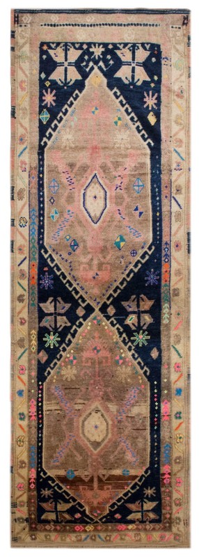 60+ Year Old One-of-a-Kind Kurdish Herki Runner Runner 93x285 cm / 3x9.4 ft gallery