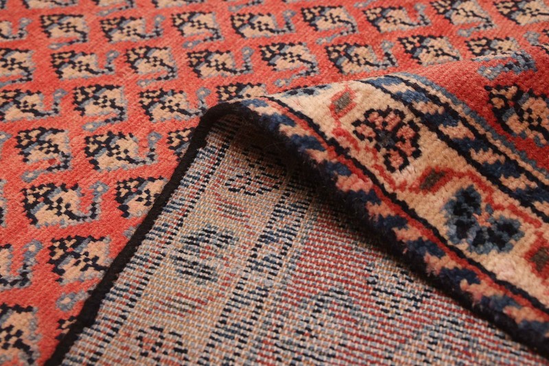 Vintage 3'7" x 6'8" Traditional Hand Knotted Vegetable Dye Wool Area Rug gallery