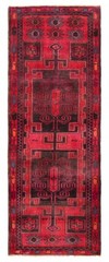 3’5″ x 9’5″ Vintage Hand-knotted Runner Rug Traditional Oriental Wool Carpet