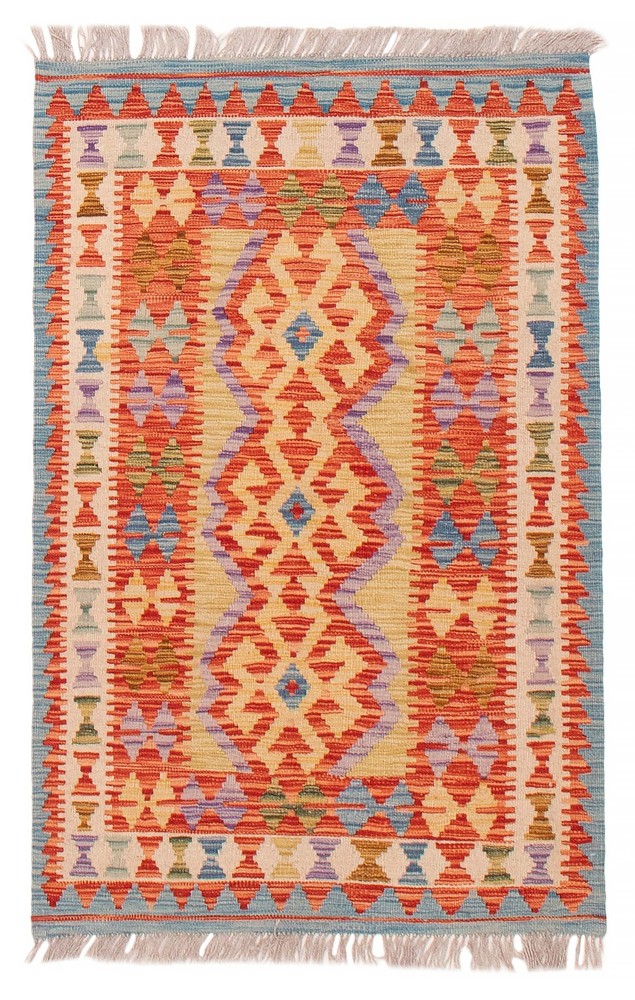 Vintage Hand Woven Area Rug 3'1" x 4'9" Traditional Wool Oriental Carpet