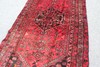 Bright Red Geometric Turkish 3' 12" x 6' 9" Red Hand Knotted Area Rug gallery