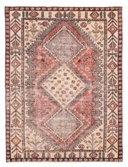 Vintage 4’8″ x 6’8″ Traditional Hand Knotted Vegetable Dye Wool Area Rug