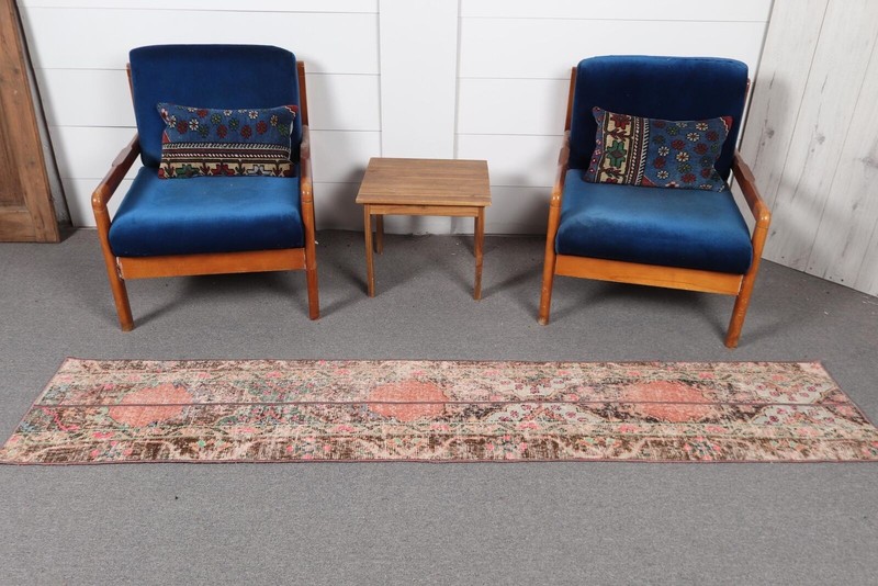 Turkish Rug, Wool Rugs, 1.6x8 ft Runner Rug, Colorful Rug, Vintage Rugs gallery