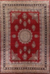 Pre-1900 Hand-made Palace Size Rug 14×19 Vegetable Dye Traditional Antique Rug