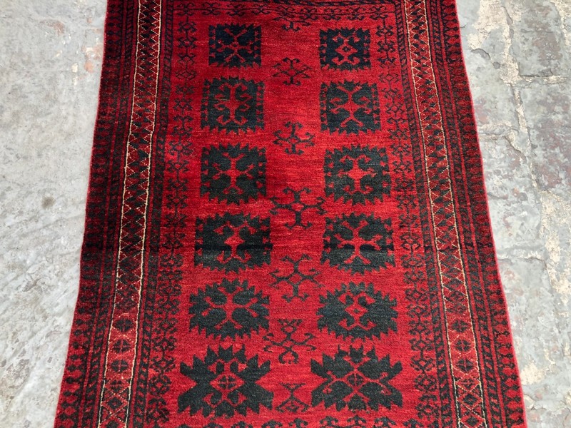 Vintage Turkmen Ersari Rug 2'8x3'9 ft Afghan Hand Knotted Wool Tribal Accent Rug gallery