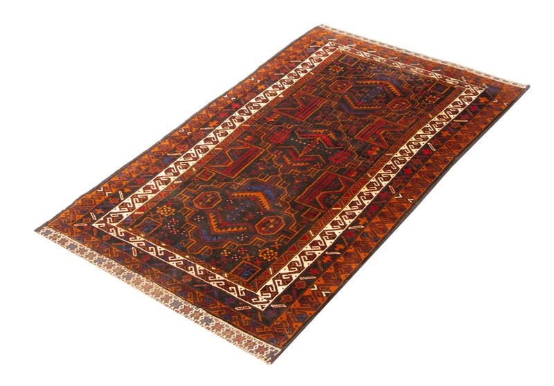 Vintage Traditional Hand-Knotted Area Rug 3'8" x 6'9" Oriental Wool Carpet gallery