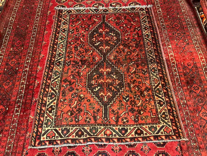 COLLECTORS' ITEM Beautiful Antique Shirvan Caucasian Daghistan Carpet