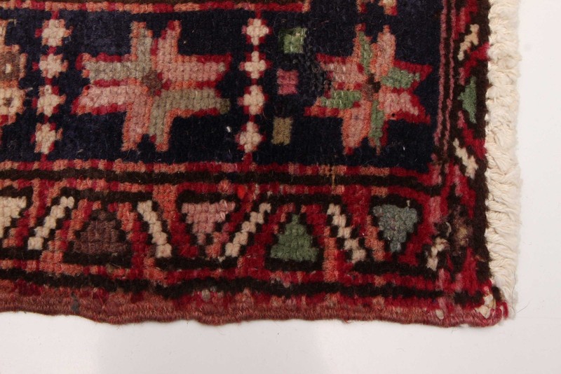 Vintage Hand-knotted Runner Rug 3'8" x 9'2" Traditional Oriental Wool Carpet gallery
