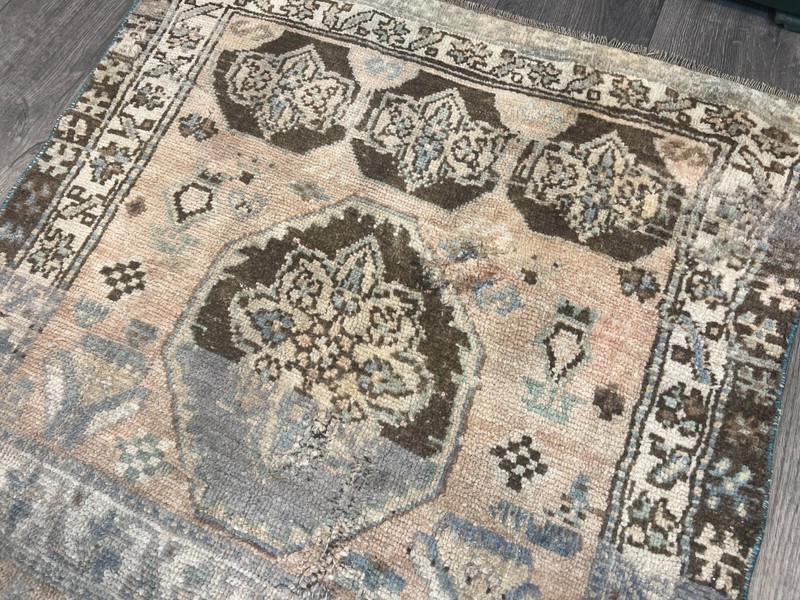 Orange Persian Rug, Handmade Rug, Oriental Rug, Bohemian Rug, 2.6 x 4.7 ft gallery
