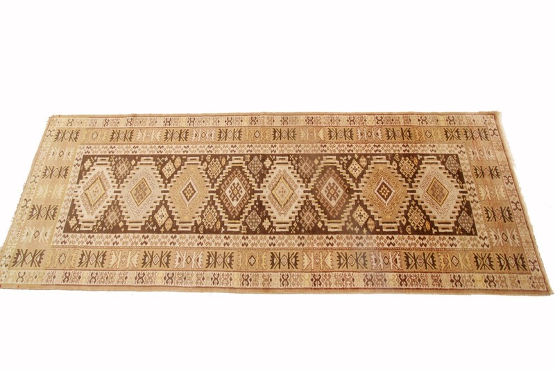 4X10 Antique Caucasian Shirvan Runner Rare Geometric Rug 99cm x 287cm C.1930 gallery