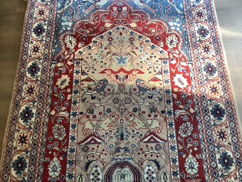 4'1"x6'1" Collector Antique Extra Fine Hand-Knotted 100% Wool Rug. gallery