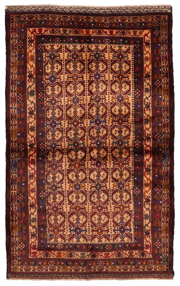 Traditional Vintage Hand-Knotted Area Rug 4'0" x 6'9" Oriental Wool Carpet