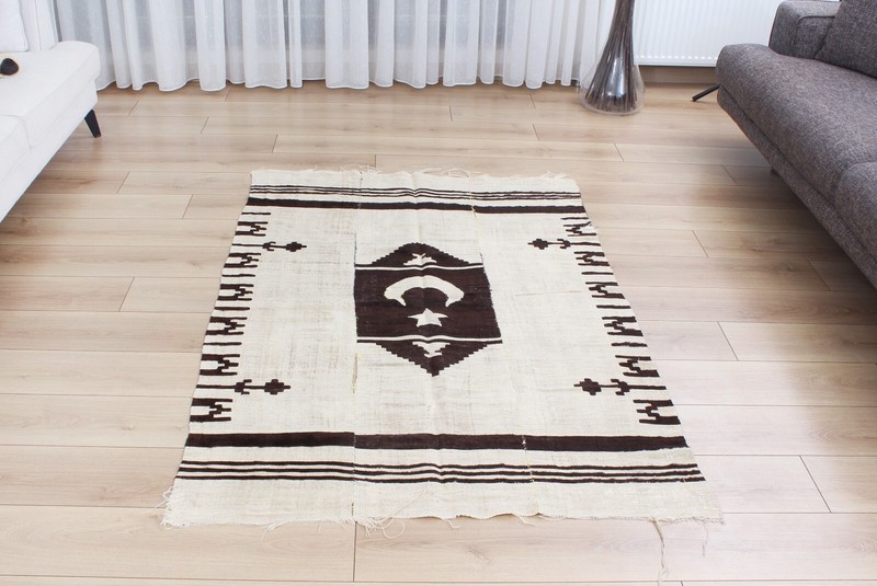 Blanket Siirt Blanket Poor Condition 3.90' x 5.74' Old Fast Shipment 11793 gallery