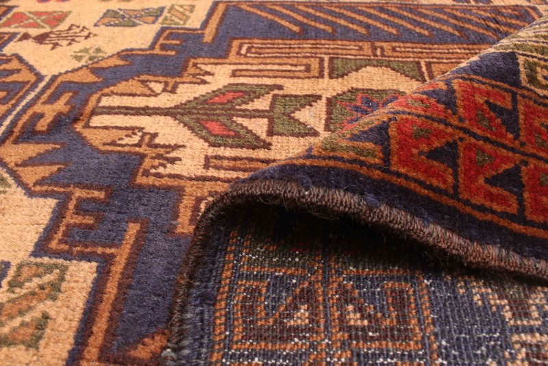 Vintage 3'7" x 5'10" Traditional Hand Knotted Vegetable Dye Wool Area Rug gallery