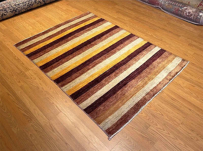 4 x 6 ft Hand knotted High Quality Vegetable Dyes Fine Natural Wool Gabbeh Rug gallery