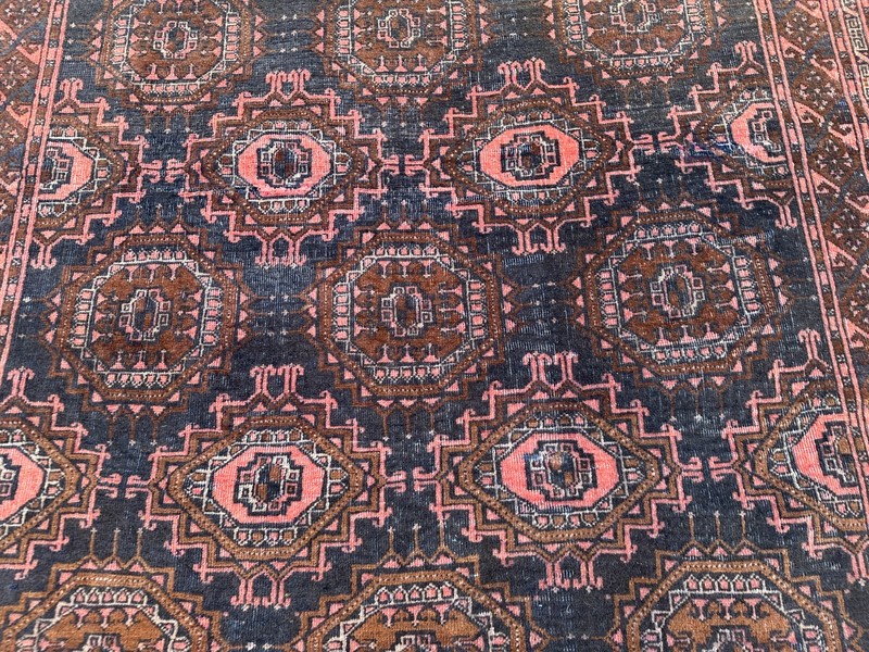 4'4x6'10 Antique Turkoman Ersari Hand Knotted Wool Rug Rare Tribal Oriental Rug gallery