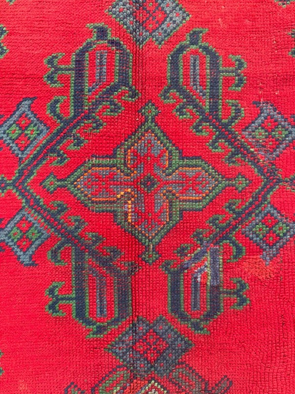 Antique Rare Authentic Collectible Hand Knotted Turkey Oushak Wool Rug Ca 1900s gallery