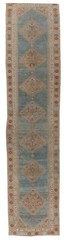 Antique Hand Knotted Oriental Runner 3’2 X 15’1 E25258