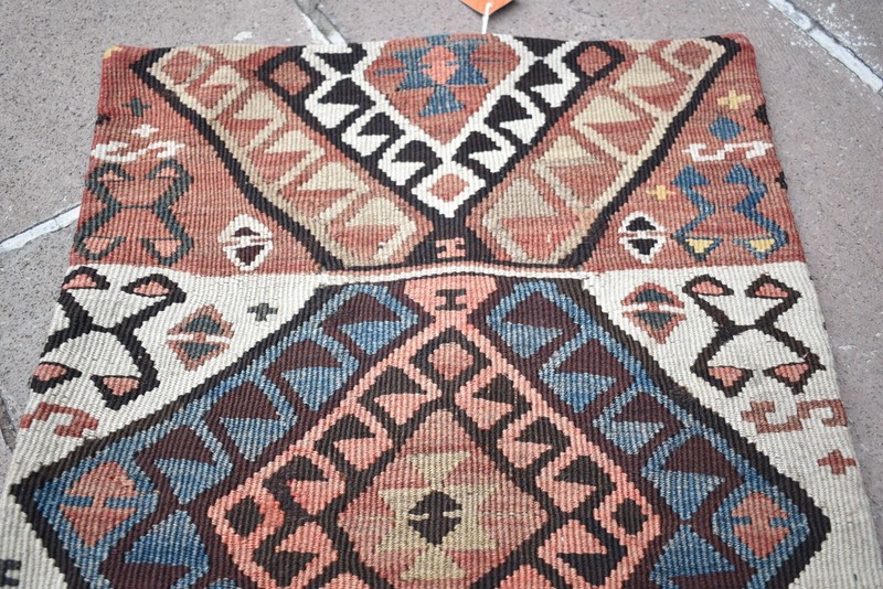 Turkish Kilim Pillow Cover Sofa Rug 18'' x 18'' Antique Decorative Cushion Cover gallery