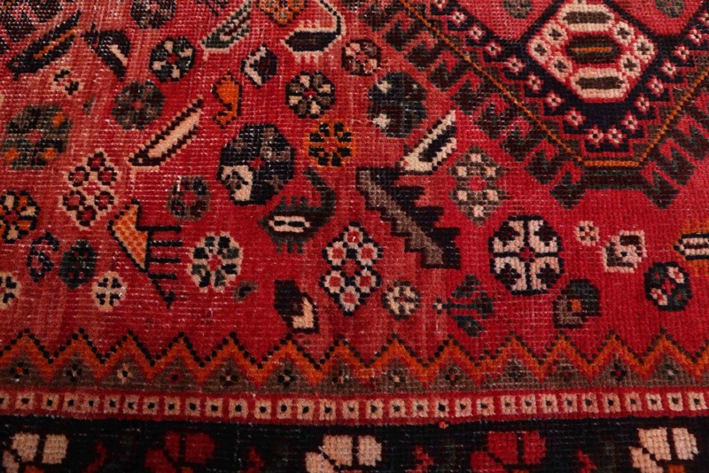 Vintage 4'10" x 9'5" Traditional Hand Knotted Vegetable Dye Wool Area Rug gallery