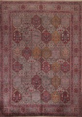 Antique Vegetable Dye Agra Indian Hand-knotted Wool Living Room Rug 9×12