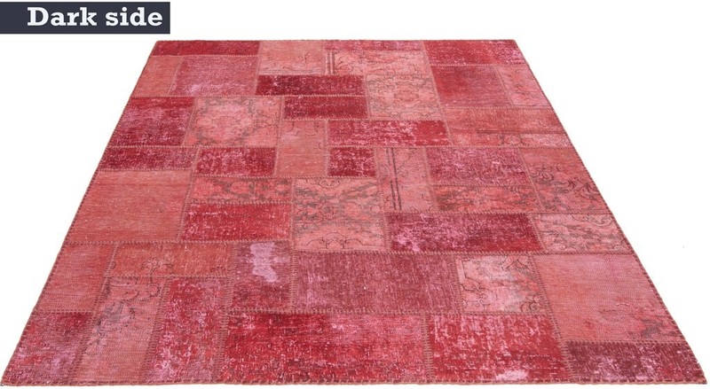 Patchwork 210x149 cm Hand Knotted Oriental Rug Vintage Red Carpet gallery