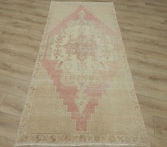 Sparta Distressed Accent Rug Anatolian Vintage Hand Knotted Wool Carpet 4×8 ft