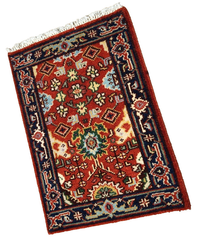 3'x2'1" ANTIQUITY NEW HAND KNOTTED CAUCASIAN KAZAK SERAPE TRIBAL WOOL RUG gallery
