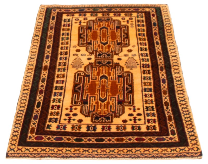 Vintage Hand-Knotted Area Rug 3'4" x 5'6" Traditional Oriental Wool Carpet gallery