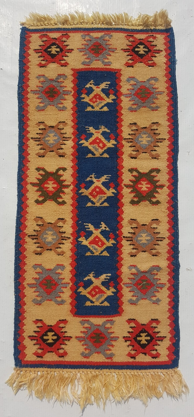 Vintage Traditional Handcrafted Lovely Turkish Kilim Rug for Home Décor 66x30 cm gallery