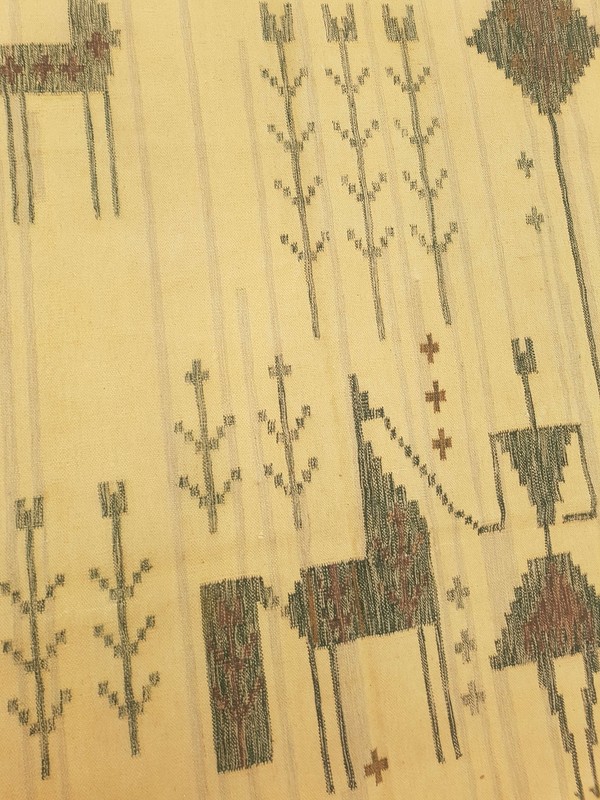 Antique Handmade Scandinavian Beautiful Multicolor Kilim Rug Carpet 223x155cm gallery