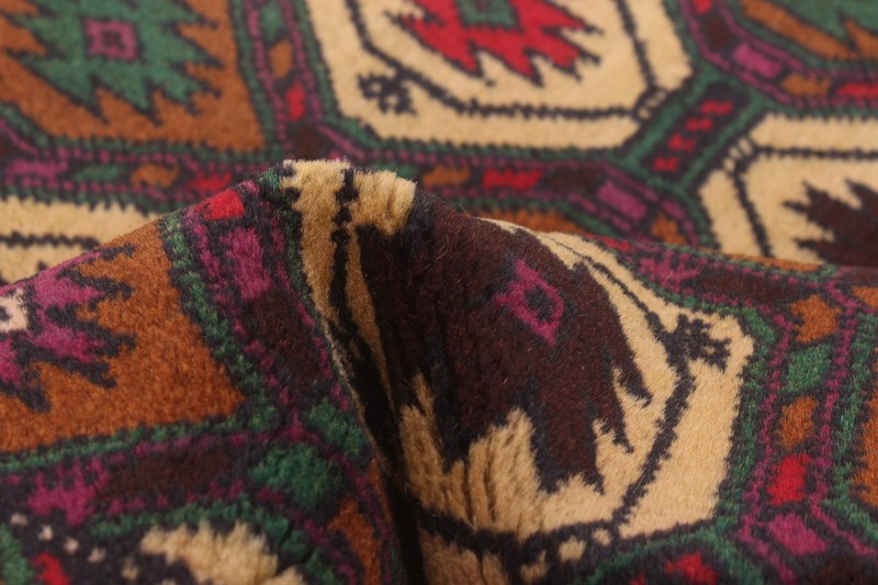 Vintage 3'7" x 6'4" Traditional Hand Knotted Vegetable Dye Wool Area Rug gallery