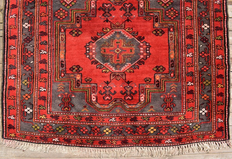 Caucasian Rug 58''x95'' Hand Knotted Vintage Primitive Gray 4x7 Rug 150x242cm gallery