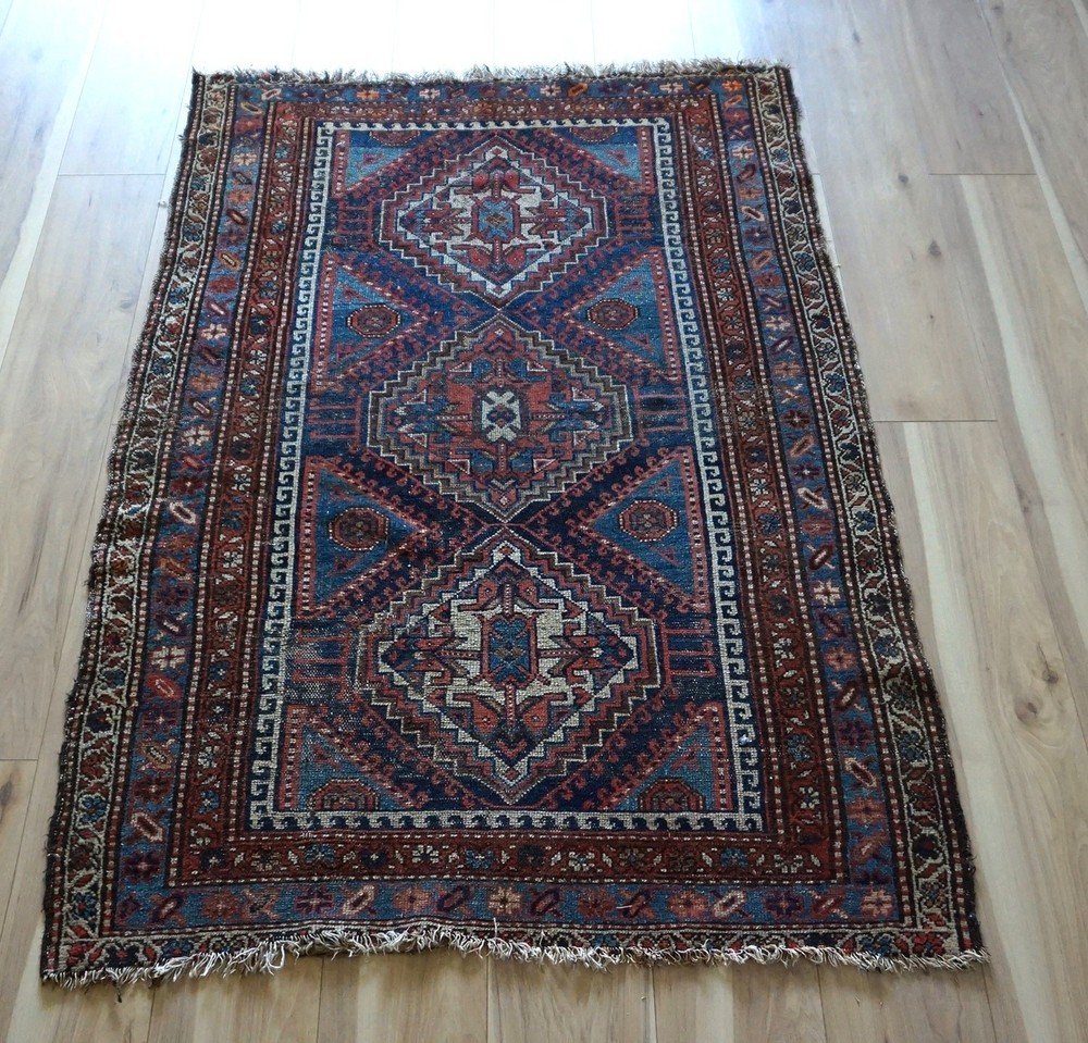 Antique Kurdish Rug 4'x6'