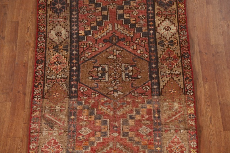 Vegetable Dye Geometric 11 ft. Runner Rug 3x11 Handmade Wool Carpet gallery