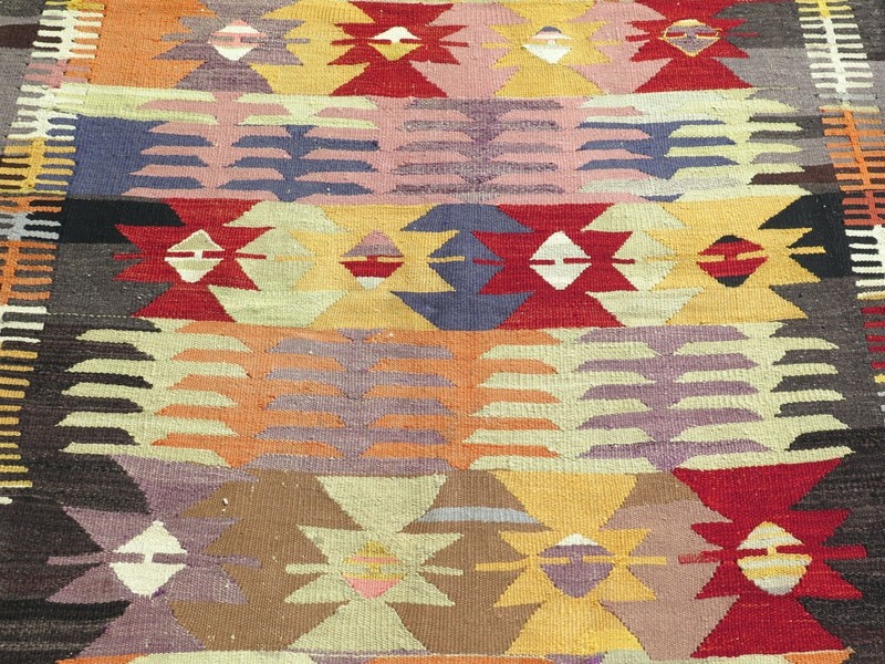 Vintage Anatolia Nomads Kilim, Area Rug, Large Kelim 66"X101" Turkish Rug Carpet gallery