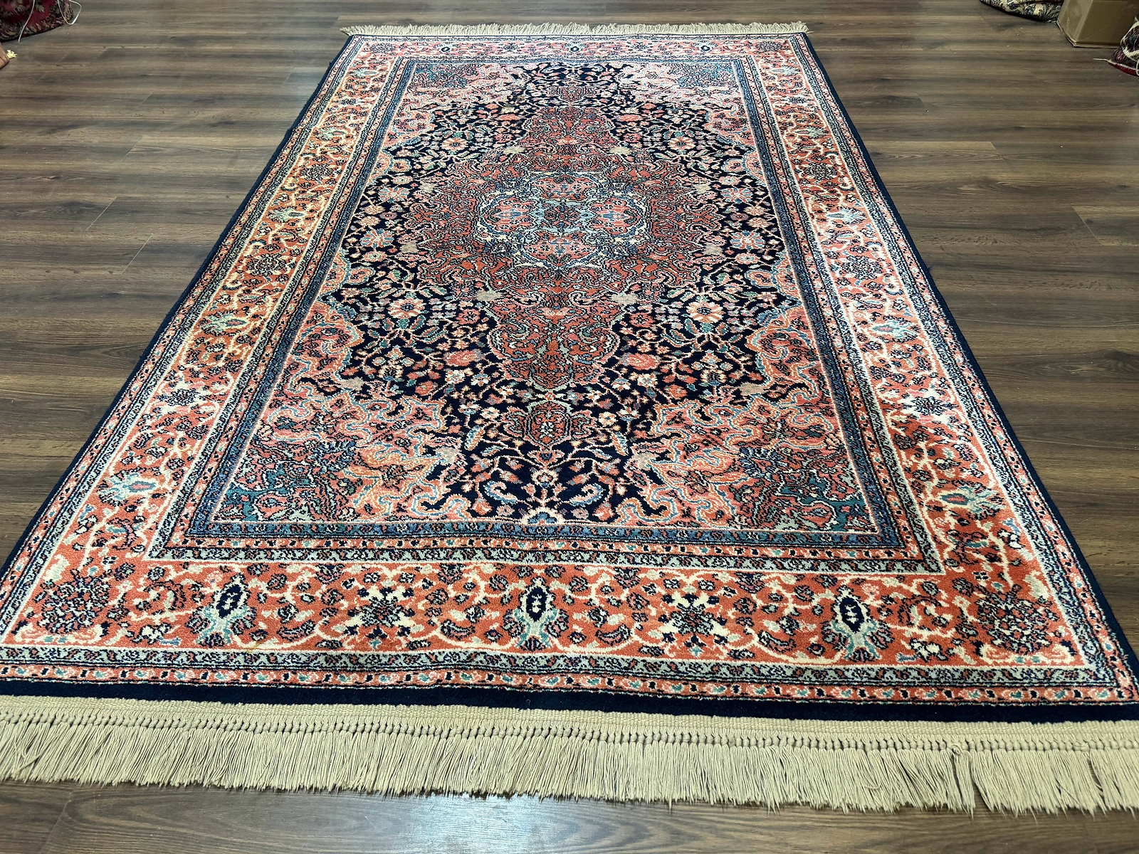 Karastan Rug 5.9 x 9 Ka'shan Medallion #741 Original 700 Series Wool Pile gallery
