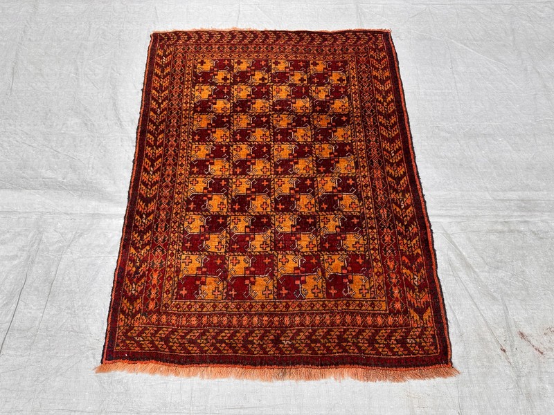 COLLECTORS' PIECE Vintage Stunning Natural Vegetable Dye Alla Mahmal Turkoman Ru gallery