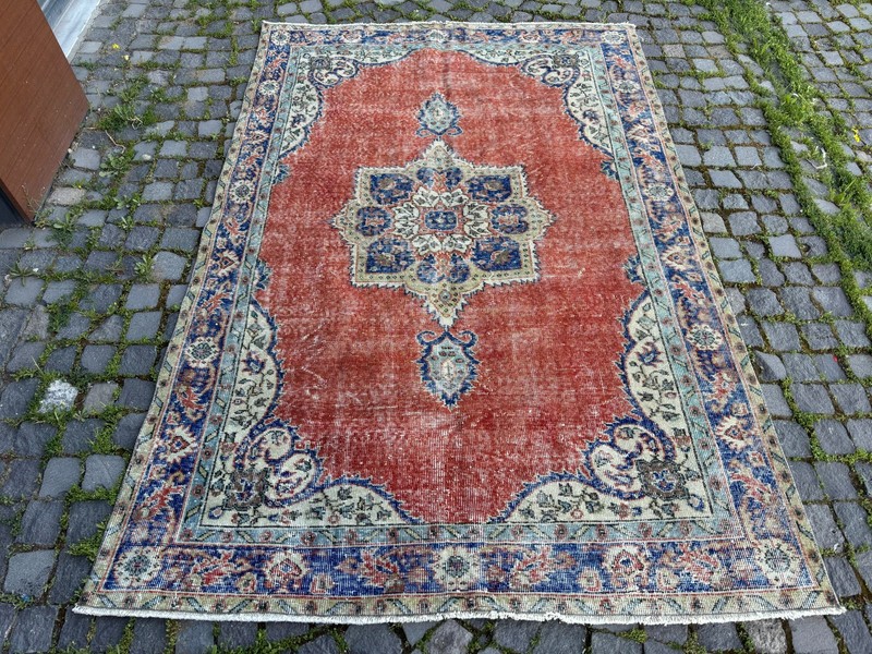 Large rug, Turkish rug, Wool rug, Vintage rug, Handmade rug | 5,7 x 8,2 ft gallery