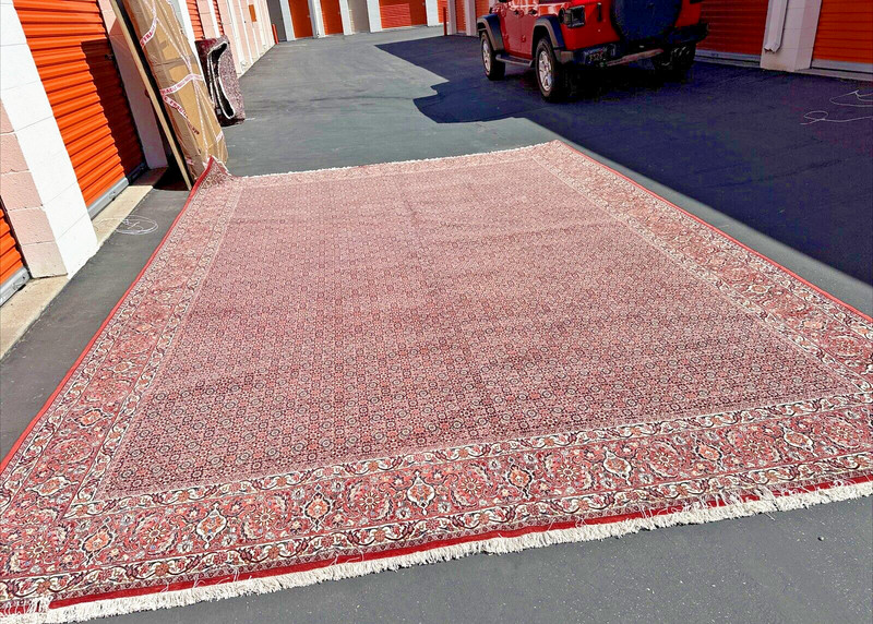 Auth: 80's Kurdish Bidjar SUPER FINE Iron Rug A Masterpiece! 12x16 gallery