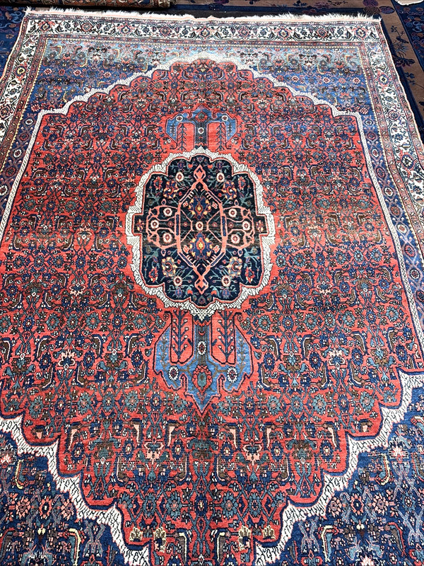 Auth: 19th C Antique Kurdish Bidjar Collectors Choice Beauty Organic 8x11 gallery
