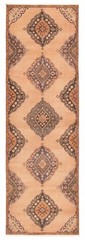 Vintage Hand-knotted Runner Rug 3’9″ x 11’10” Traditional Oriental Wool Carpet