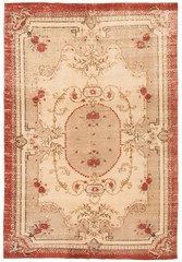 Vintage Traditional Hand-Knotted Area Rug 6’3″ x 9’3″ Oriental Wool Carpet