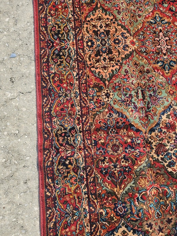 Karastan Multicolor Panel Kirman Rug #717 Size 5.9 x 9 Wool New With Tags RARE gallery