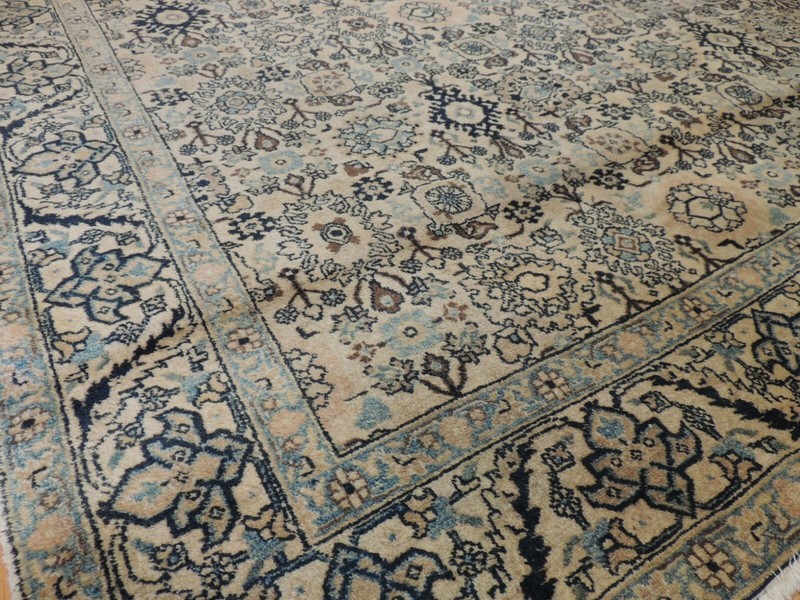 8x10, 8x11 Herize Oriental Area Rug wool Beige Blue Pink Salmon gallery