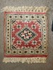Handmade Vintage Rug Pakistani Bokhara 12in x 15in 100% Wool (1) gallery