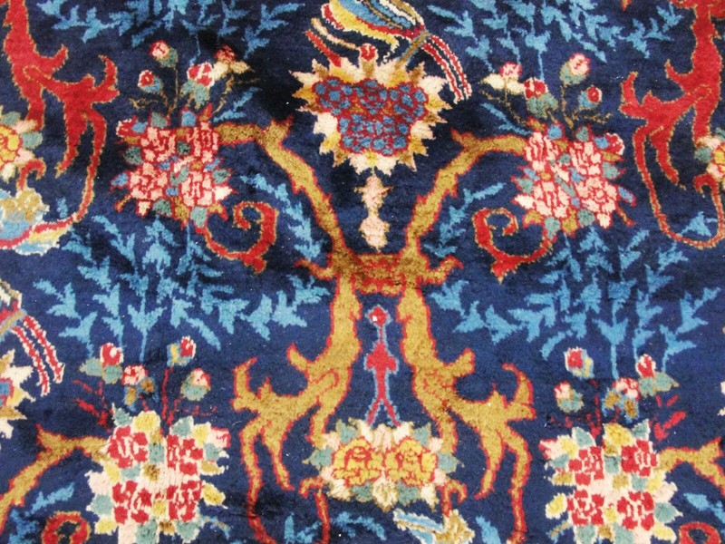 Agra Gallery Size Carpet, Birds of Love, 6'11" x 17'3" #10504, AS IS gallery